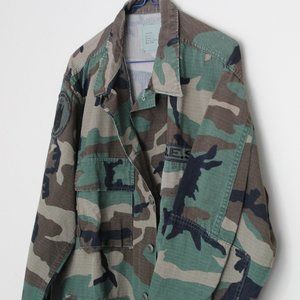 G.I. Combat shirt hot weather woodland camo Medium Regular Chest 37 to 41 inches